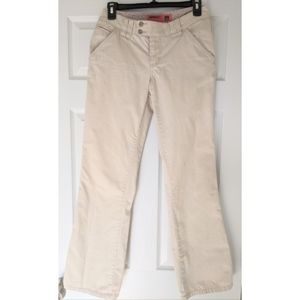 Mossimo low rise bootcut chinos size Jr 3 ivory